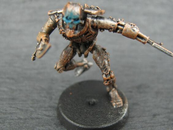 Necron Paint Schemes - 9 Color Motifs - how to paint Necrons - color schemes for Necrons, Necron Warriors, Sautekh or Zathanor Dynasty, and Necron dynasties - Indomitus Warhammer 40k Necron range color palette - 9 color schemes for Necron models and miniatures from Citadel Games Workshop - necron face