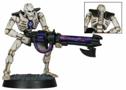 Necron Paint Schemes - 9 Color Motifs - how to paint Necrons - color schemes for Necrons, Necron Warriors, Sautekh or Zathanor Dynasty, and Necron dynasties - Indomitus Warhammer 40k Necron range color palette - 9 color schemes for Necron models and miniatures from Citadel Games Workshop - white necron marble or cracked armor