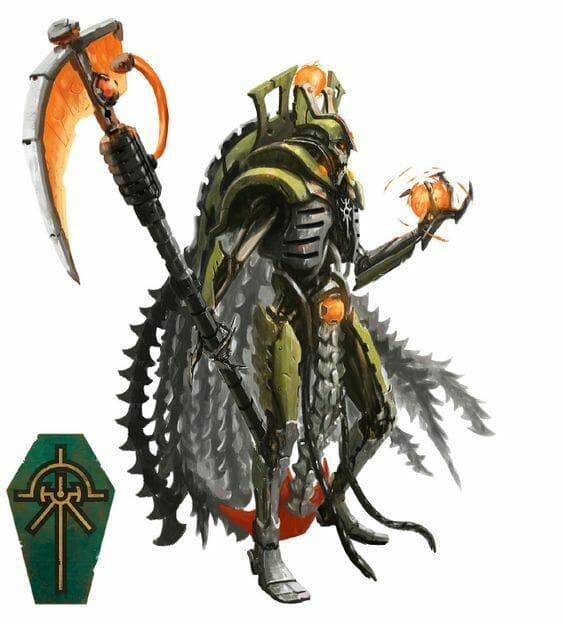Necron Paint Schemes - 9 Color Motifs - how to paint Necrons - color schemes for Necrons, Necron Warriors, Sautekh or Zathanor Dynasty, and Necron dynasties - Indomitus Warhammer 40k Necron range color palette - 9 color schemes for Necron models and miniatures from Citadel Games Workshop - concept drawing art