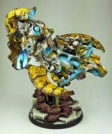Necron Paint Schemes - 9 Color Motifs - how to paint Necrons - color schemes for Necrons, Necron Warriors, Sautekh or Zathanor Dynasty, and Necron dynasties - Indomitus Warhammer 40k Necron range color palette - 9 color schemes for Necron models and miniatures from Citadel Games Workshop - converted necron army yellow theme