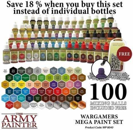  The Army Painter Miniatures Paint Set, 10 Model Paints with  FREE Highlighting Brush, 18ml/Bottle, Miniature Painting Kit, Non Toxic  Acrylic Paint Set, Wargames Hobby Starter Paint Set (New Version) : Arts