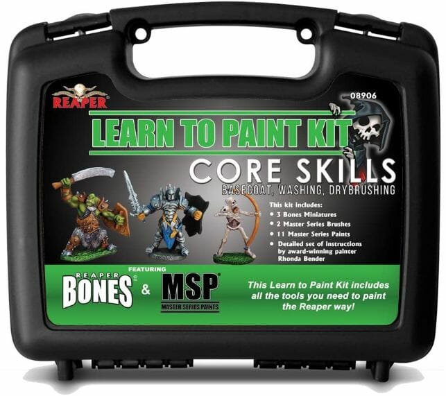 Top 10 best miniature paint set – best miniature paint sets review  –  Where to begin painting tabletop wargaming miniatures – miniature painting kits and supplies - Reaper learn to paint kit core skills