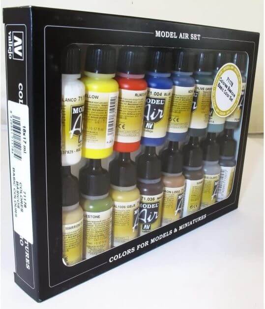 Best airbrush paint for miniatures and models – airbrush paints for models – miniature airbrush paint – review airbrush paint sets for models – citadel airbrush paint – painting multiple models with an airbrush quickly - vallejo model air colors for airbrushing miniatures