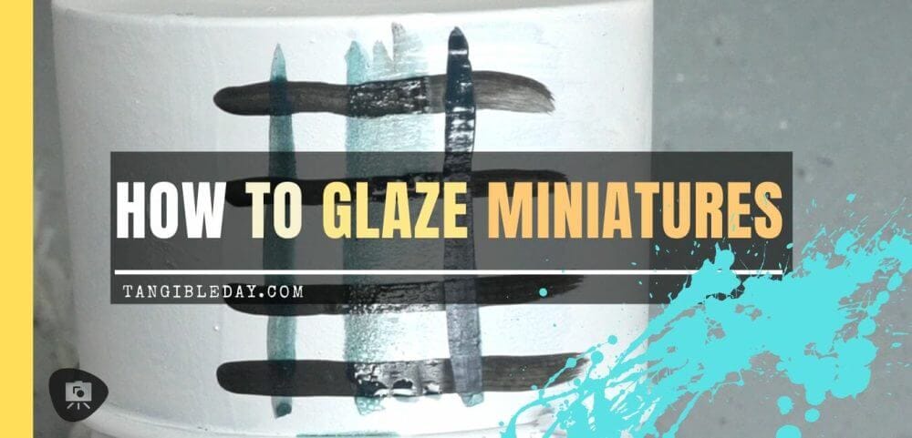 HOW To Glaze Miniatures  Glazing Light Colours and White Glaze