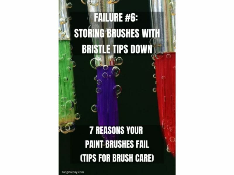 7 Reasons why brushes for miniature painting fall apart - reasons for paintbrush failure - ways to take care of your paint brushes - miniature paint brush care and maintenance - tips for brush care for modelers and hobbyists - paintbrush cleaning tips and care - don't store brushes tips down