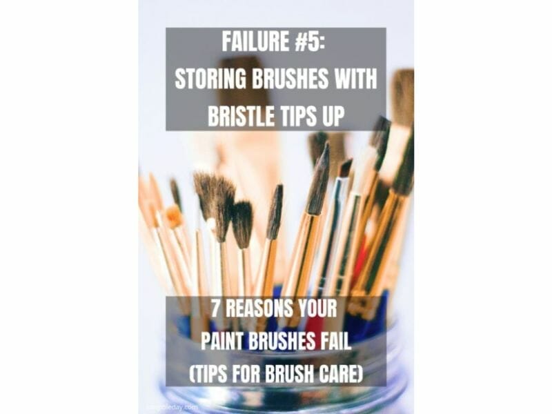 7 Reasons why brushes for miniature painting fall apart - reasons for paintbrush failure - ways to take care of your paint brushes - miniature paint brush care and maintenance - tips for brush care for modelers and hobbyists - paintbrush cleaning tips and care - don't store brushes tips up