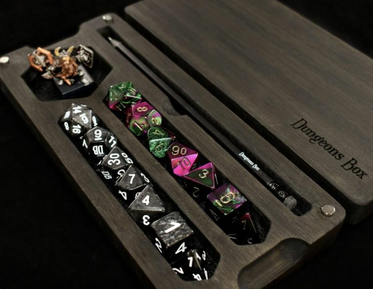 Perfect for Dungeons and Dragons RPG and Tabletop Gaming Foldable DND Dice Tray and Dice Rolling Tray Tower Forged Dice Co Draco Castle Foldable Dice Tray and Dice Tower 