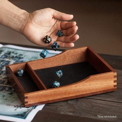  ENHANCE DnD Dice Tray and Dice Case - DnD Dice Holder for up to  150 D&D Dice with Rugged Hard Shell Exterior and Protective Soft Interior -  Dice Rolling Tray Perfect