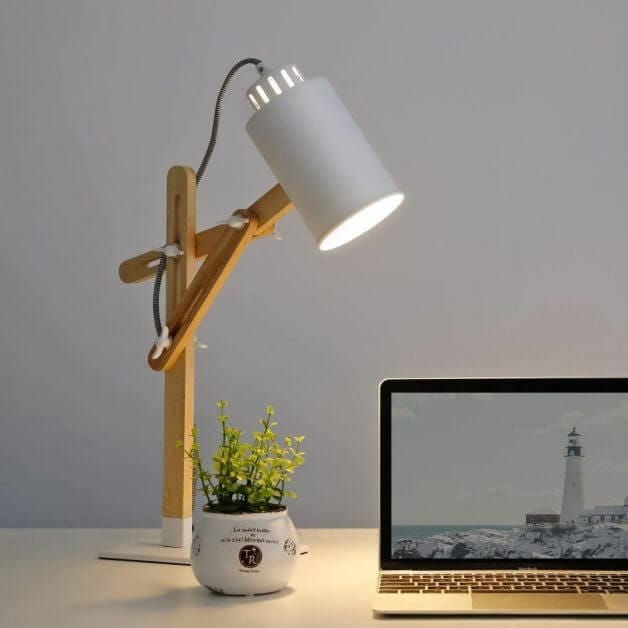 OTUS Desk Lamp Gesture Control, LED Architect Desk lamp for Home Office,  Adjustable Metal Swing Arm, Tall Task Light for Drafting or Bedside Table