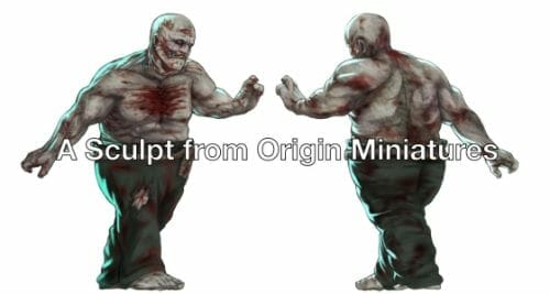 Painting a zombie RPG miniature with oil paints - painting RPG miniatures - oil painting miniatures - origin miniatures - how to paint rpg miniatures - how to paint dungeon and dragons miniatures - painting miniatures and models for role playing games - oil painting 28mm miniatures - zombie brute concept