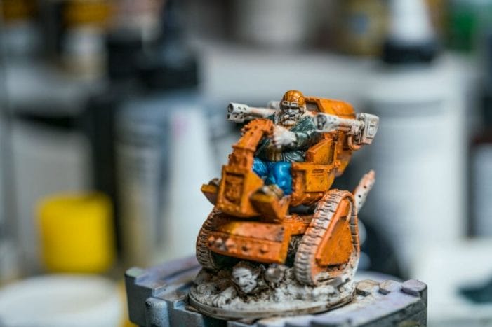 Oil Painting "Barnascus" (Judgement Miniatures) - How to Paint Tips - Why paint miniatures with oil paint – Barnascus Judgement Miniature – Miniature painting with oil colors – tips for painting miniatures with oil paint – oil painting miniature tutorial – metallic oil paints - blocking color new view