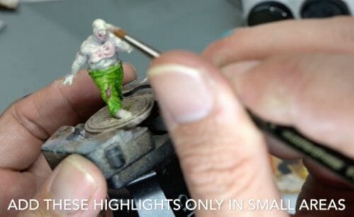 Painting a zombie RPG miniature with oil paints - painting RPG miniatures - oil painting miniatures - origin miniatures - how to paint rpg miniatures - how to paint dungeon and dragons miniatures - painting miniatures and models for role playing games - oil painting 28mm miniatures - paint in small areas