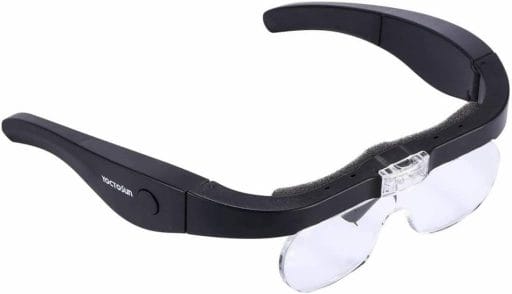 YOCTOSUN Magnifying Glasses with Light, Head Mount Magnifier 5 White
