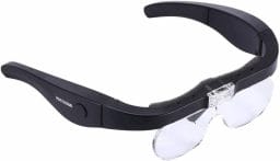 Best hobby magnifying glasses for modeling and miniatures - Chris Spotts The Spotted Painter review magnifying headsets - hands free magnifiers review - glasses style magnifier