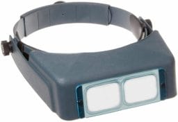 Best hobby magnifying glasses for modeling and miniatures - Chris Spotts The Spotted Painter review magnifying headsets - hands free magnifiers review - the optivisor magnifying headset