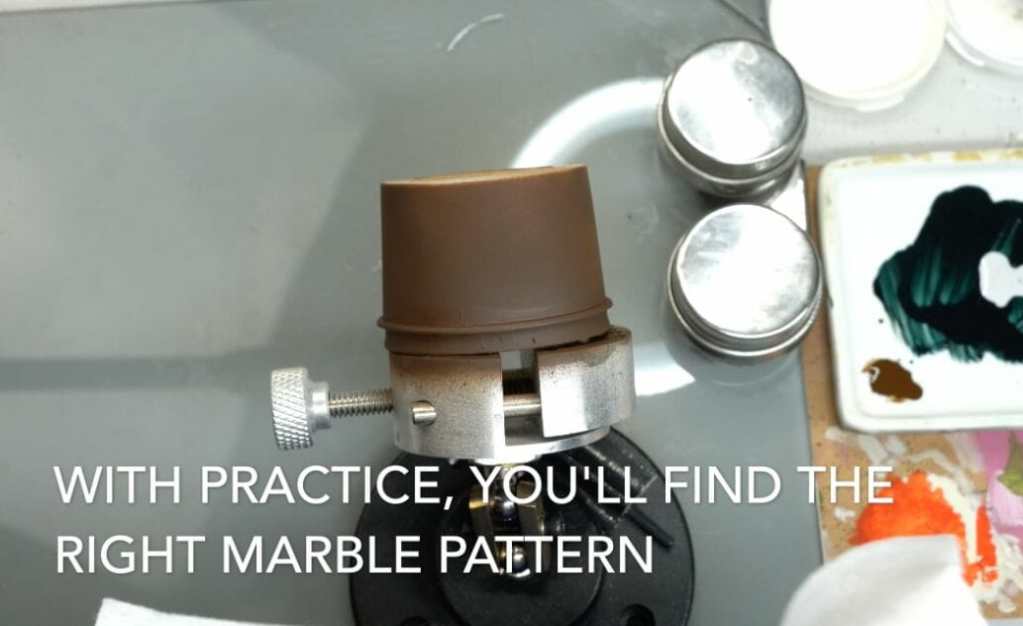 How to paint marble effects on miniatures – painting white marble – painting stone effect miniatures -how to paint marble on miniatures and models – airbrush stencil marble – marbleizing miniatures – airbrushing marble effect - patterned marble stenciling 