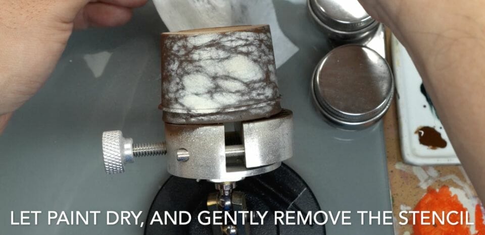 How to paint marble effects on miniatures – painting white marble – painting stone effect miniatures -how to paint marble on miniatures and models – airbrush stencil marble – marbleizing miniatures – airbrushing marble effect - marble effect 