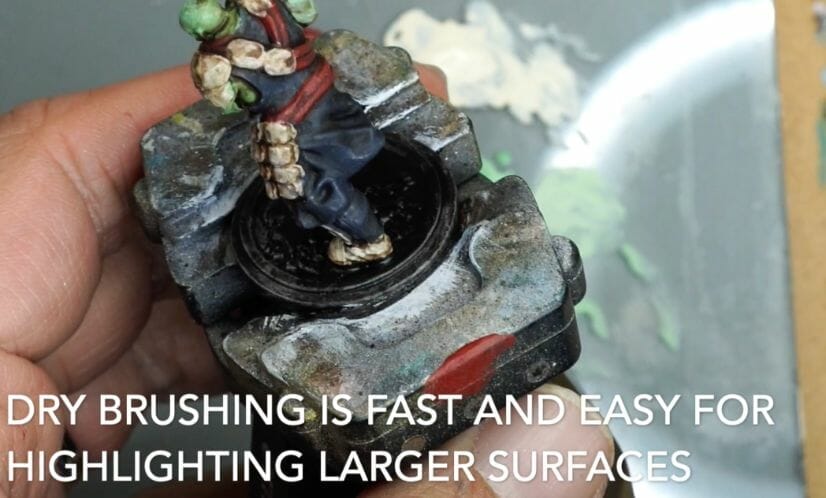 Speed painting tabletop miniatures - How to speed paint RPG miniatures and models - painting bulk dnd miniatures - how to paint models faster for tabletop games - 5 easy steps for painting miniatures fast - dry brushing is a great speed painting technique