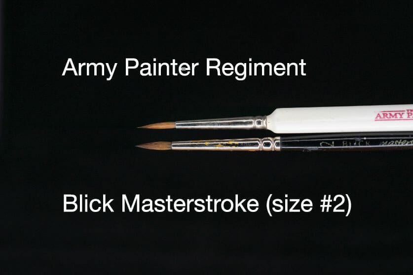 The Army Painter Regiment Brush Review for Miniature Painting