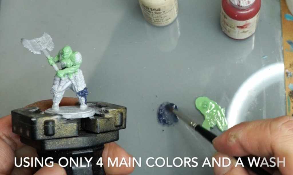 Speed painting tabletop miniatures - How to speed paint RPG miniatures and models - painting bulk dnd miniatures - how to paint models faster for tabletop games - 5 easy steps for painting miniatures fast - base your models with a few colors