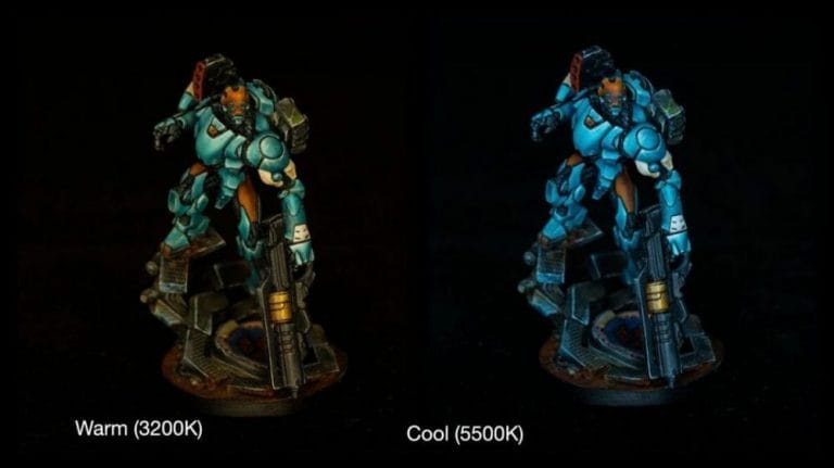 Lighting Guide for Miniature Photography (Reference and Tips) - proper lighting for miniature photography - why good light helps improve your miniature and model photography - color temperature comparison on Panoceania Infinity TAG