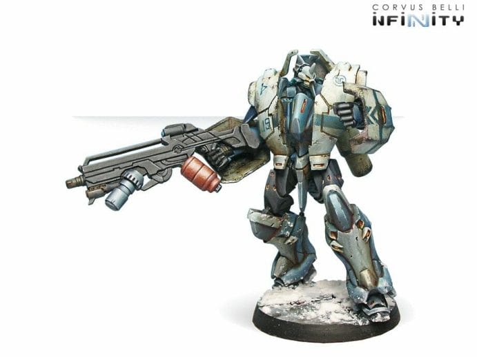 Oil Painting Tutorial for an Infinity Miniature (Step-by-Step) - Infinity miniature painting tutorial - how to paint infinity miniature TAG - painting a TAG model - panoceania miniature painting - infinity gradient paint technique - blending oil paint - Jotum miniature - reference studio artwork