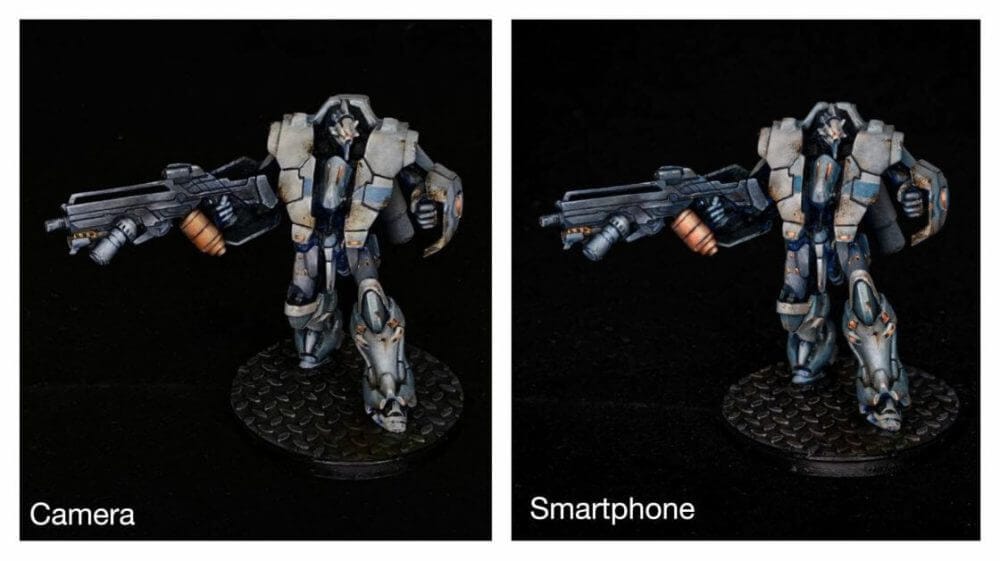 Smartphone Vs Camera for Miniature Photography - Best Camera for Miniature Photography: Smartphone vs Camera – how to take better pictures of miniatures and models – smartphone or camera for miniature photography – take better miniature photos with your smartphone – a comparison between smartphone and camera photos of models and miniatures – wargaming photography - side by side jotum miniature comparison between smartphone and camera