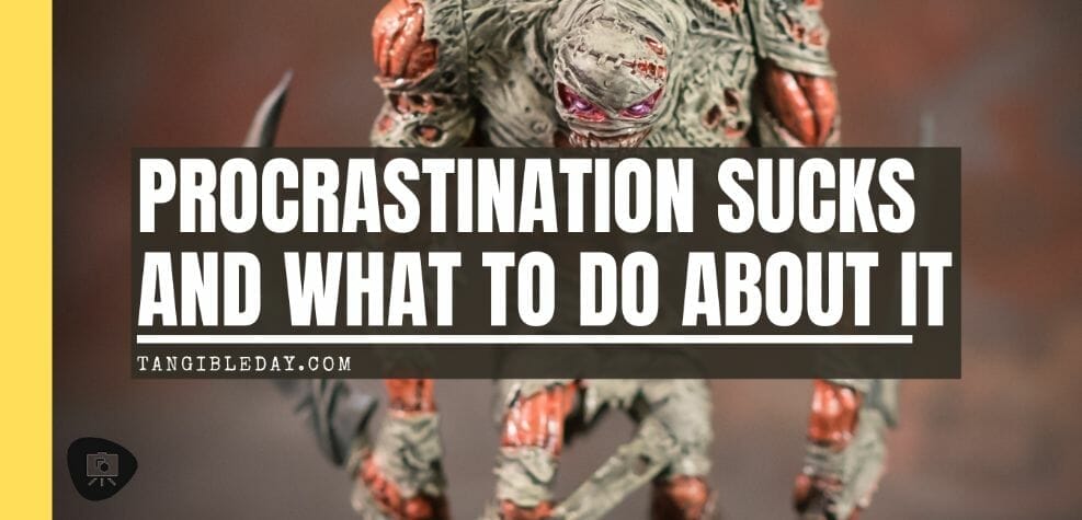 Procrastination: The Bogeyman of Artists and Miniature Painters - skin and moans - miniature painting procrastination - painting block - help with motivation for painting miniatures - banner