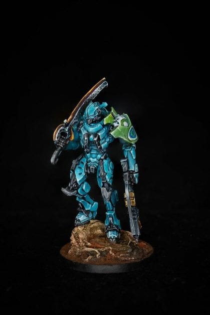 Infinity Panoceania Tikabalang miniature photographed under neutral LED ring light lighting