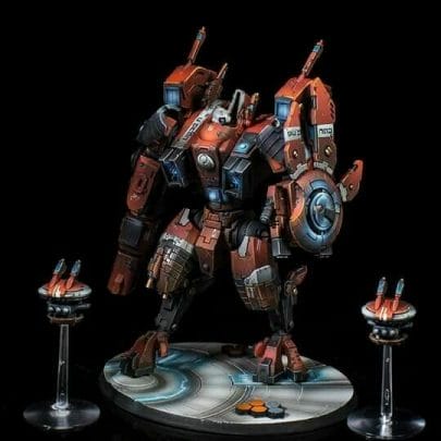 Tau sept color schemes, caste color schemes for Tau, T'au paint color scheme ideas – Grimdark Tau style, Blachitsu Tau painting, how to paint Tau miniatures, Games Workshop Tau paint schemes – How to paint grimdark Tau – painting Blanchitsu Tau - airbrushed tau
