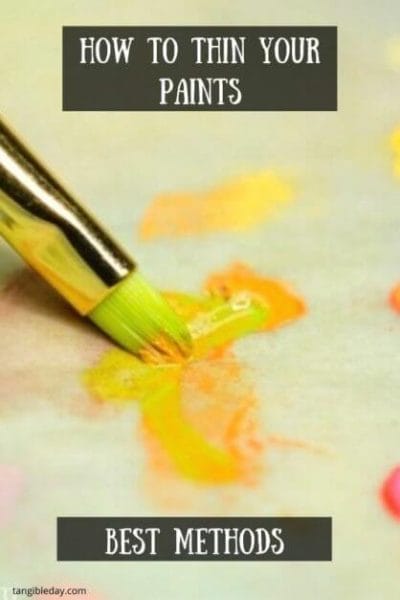 How To Make The Best Paint Thinner For Acrylic Craft Paints 