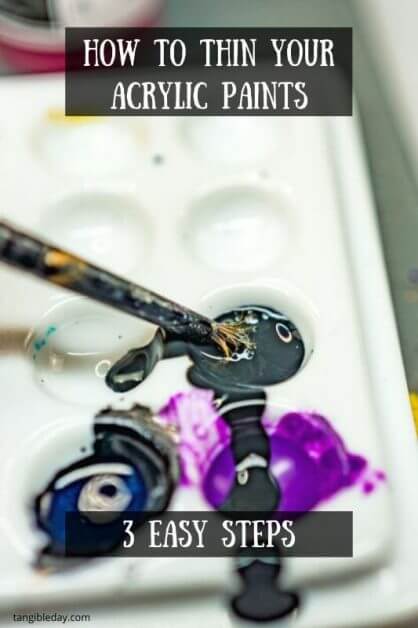 Miniature Painting Tips for Beginners - tips for beginner miniature painters - painting miniatures for beginners - how to thin acrylic paints in easy steps