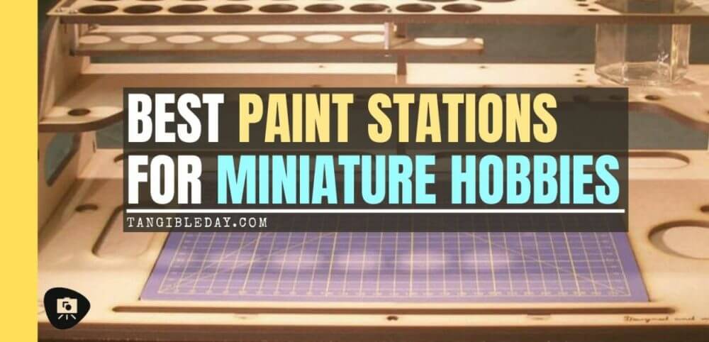 Best miniature painting cases, portable hobby paint station, and miniature paint workstations for modeling and hobbyists – Best portable hobby workstation for painting miniatures and models – tips and guide for paint organizers - model paint case and box - banner