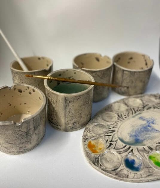 Muddy Ceramic Limited - Handmade Watercolor Paint Cup, Ceramic Paint W —  Art Department LLC