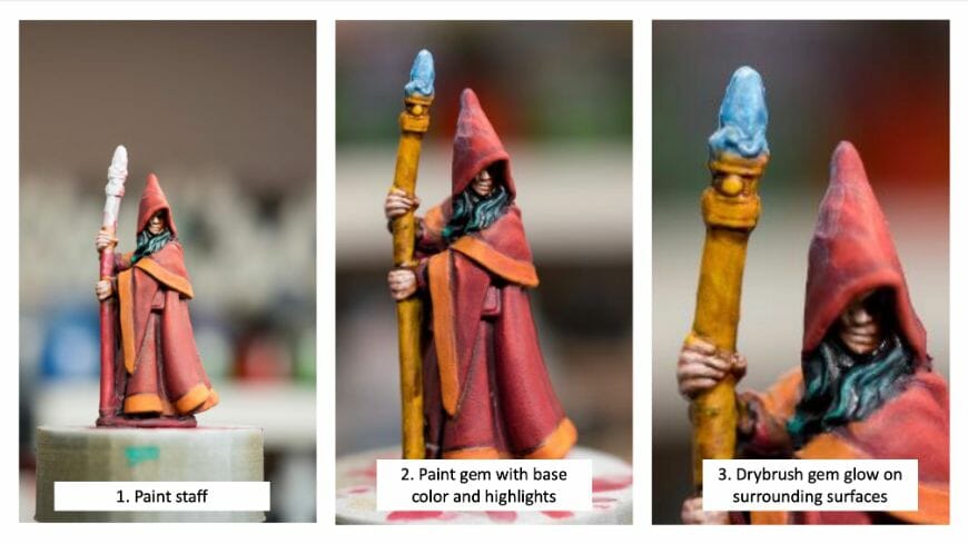 How to paint RPG miniatures for tabletop games in 10 easy steps - painting dnd models - rpg miniature painting - how to paint miniatures for dnd and roleplaying games RPGs - painting dungeon and dragon models - painting dnd minis - recommended varnishes for gaming miniatures - painting OSL and other effects