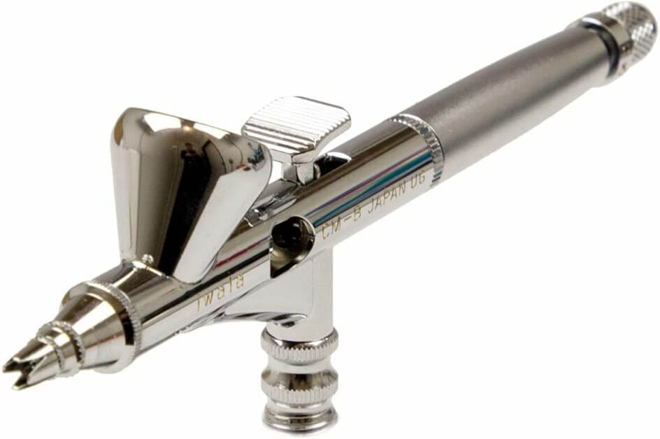 7 Luxury Hobby Things You Need to Want – Expensive hobby supplies – how much should you spend on miniature painting tools – what kind of budget for painting miniatures and models – are expensive miniature painting tools worth it? - iwata custom micron b airbrush for painting miniatures and models 