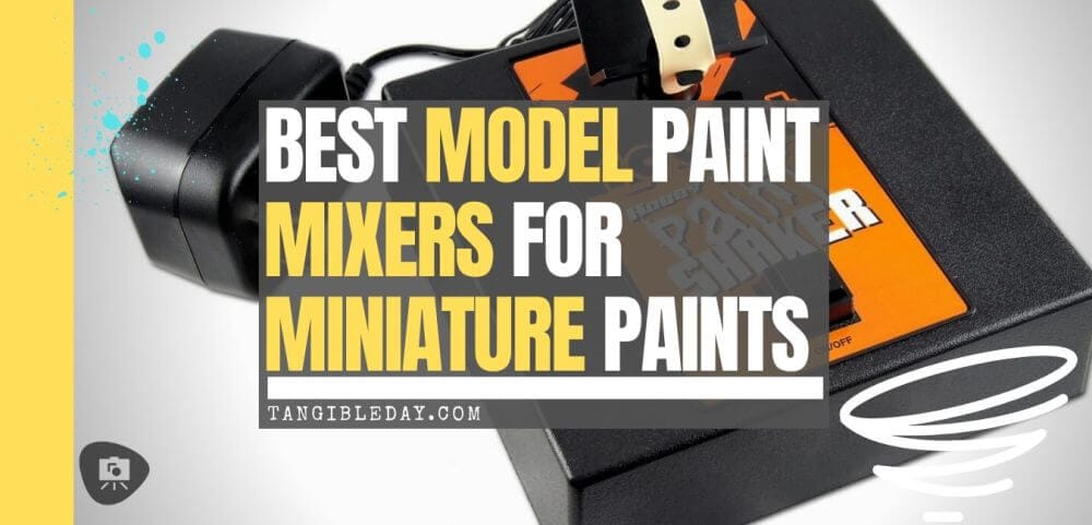 Paint Mixer w/ 4 Attachments Cordless Handheld Mini Mixer – ModelersDP  Airbrush Paint