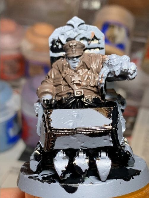 painting comic book miniatures - how to paint comic style miniatures - cel shaded miniature painting – how to paint cel shaded miniature – cell shaded miniature painting – miniature painting styles – how to paint cell shaded – borderlands miniature painting style – comic style painting - black ink spill