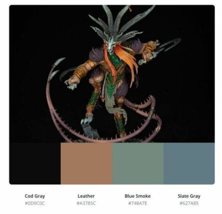 5 Simple Ways to Choose a Paint Color Scheme for Warhammer and Other Models - Age of sigmar - skaven color palette generator - painting miniatures with a cool color scheme