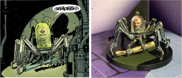 painting comic book miniatures - how to paint comic style miniatures - cel shaded miniature painting – how to paint cel shaded miniature – cell shaded miniature painting – miniature painting styles – how to paint cell shaded – borderlands miniature painting style – comic style painting - metallic comic book painting approach