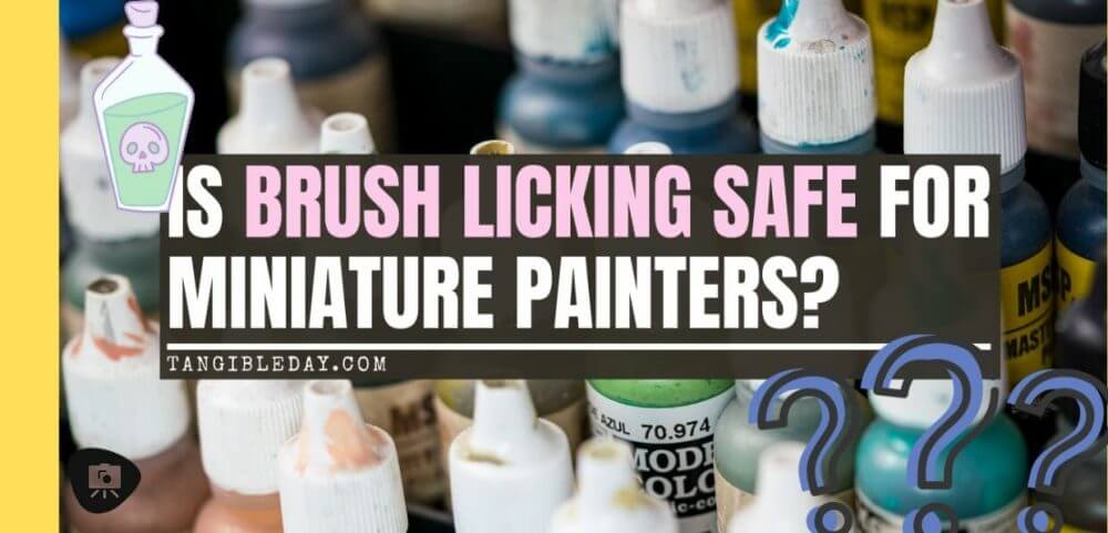 Paint Brush Licking: Is it Really Dangerous? - is licking my brush bad for me? Will licking my paint brush kill me? - Is brush licking dangerous? - banner