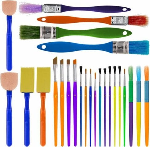Best paint sets for kids – paint set for kids – acrylic paint for kids – deluxe paint set for kids review – hobby arts and crafts - more brushes for kids