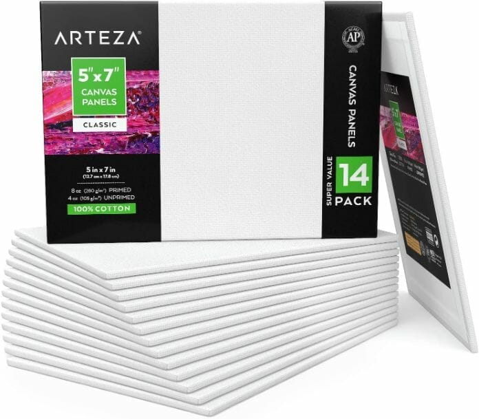 Best paint sets for kids – paint set for kids – acrylic paint for kids – deluxe paint set for kids review – hobby arts and crafts - arteza canvas panels