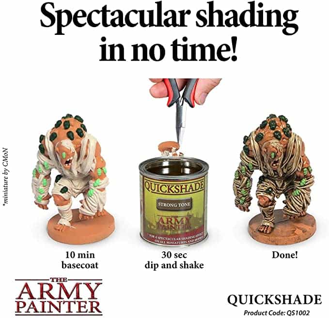 Guide for “Dipping” Miniatures to Speed Paint (Army Painter Quickshade Review) - Minwax Polyshades miniatures – Army Painter Quick Shade Alternatives – minwax polyshades for miniature painting - army painter quickshade review - army painter strong tone wash - army painter promo