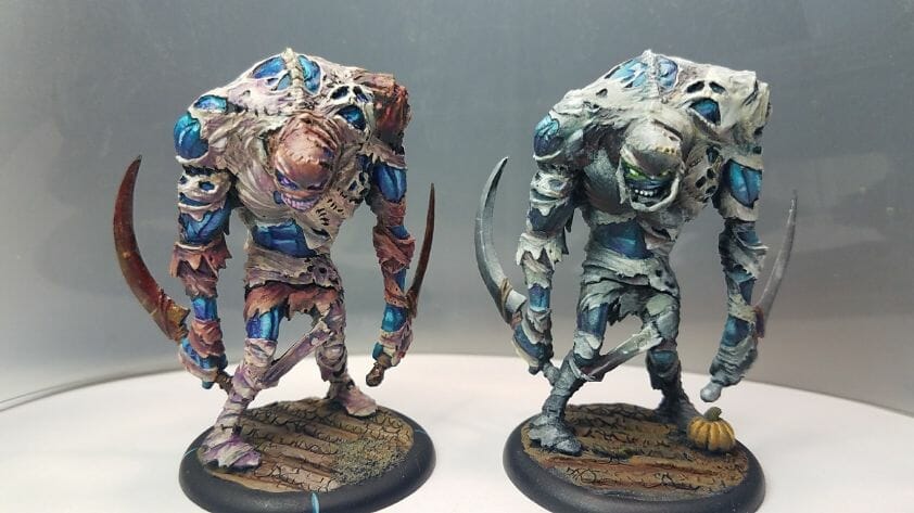 Use an Expressive Miniature Painting Style - What is expressive miniature painting? - Expressive painting - painterly styles for miniatures - 10 ways to paint miniatures expressively - 10 creative ideas for more expressive and unique miniature painting - colorized grymkin skin and moans