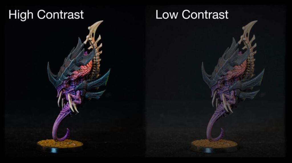 Batch Painting Miniatures (Tips and Tutorial) - how to assembly line paint models for warhammer 40k and board games - contrast