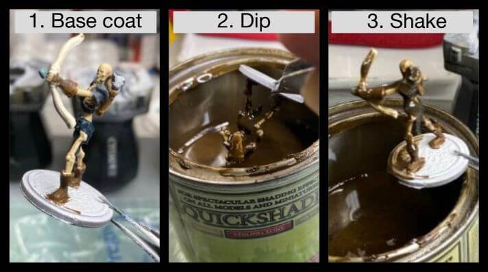 Guide for “Dipping” Miniatures to Speed Paint (Army Painter Quickshade Review) - Minwax Polyshades miniatures – Army Painter Quick Shade Alternatives – minwax polyshades for miniature painting - army painter quickshade review - army painter strong tone wash - painting miniatures 