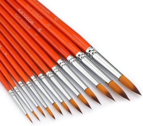 brushes for watercolor, inexpensive synthetic bristle tufts