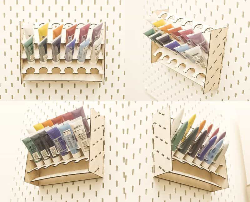 acrylic paint tube organizer rack - best paint tube storage racks and displays - how to store paint tubes