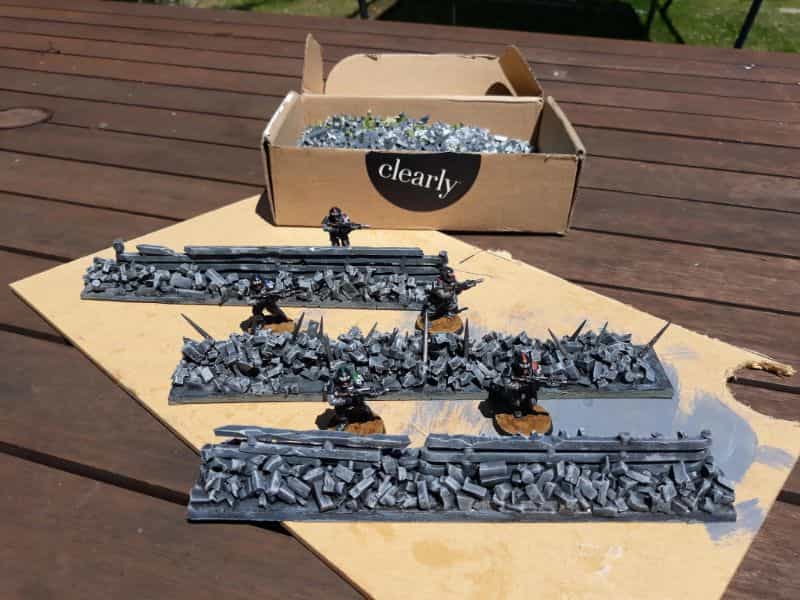 9 Recycling Ideas for Old Sprues from Warhammer and Model Kits - sprue terrain with Warhammer 40k kits – recycling Warhammer sprues – grind up sprues for terrain scatter terrain